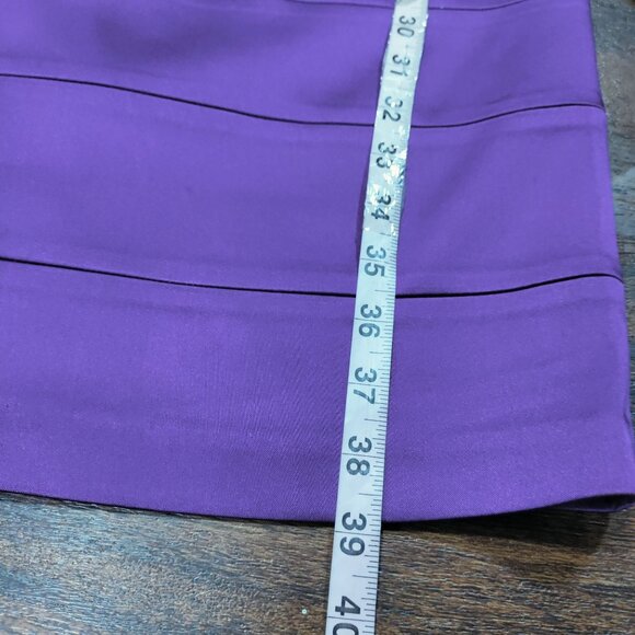 Jax Women's Purple Sleeveless Polyester/Nylon Blend Sheath Dress Size 10 - Picture 11 of 11